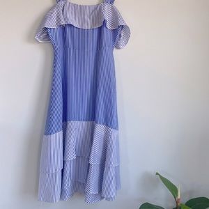 J Crew 100% silk striped dress